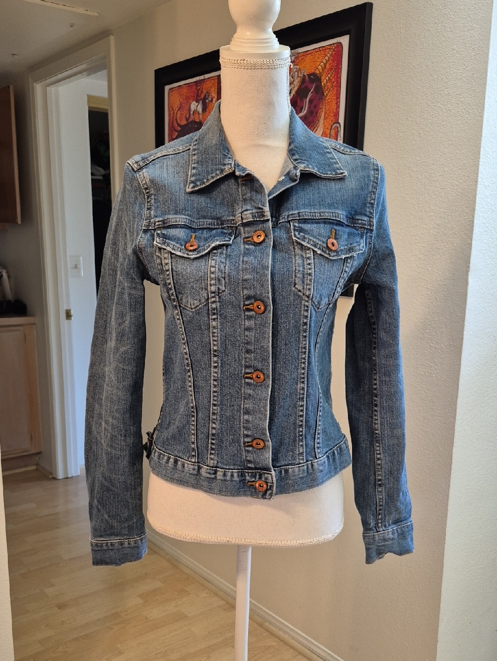 Label Of Graded Goods LOGG H&M Blur Jean Jacket 2 Pockets